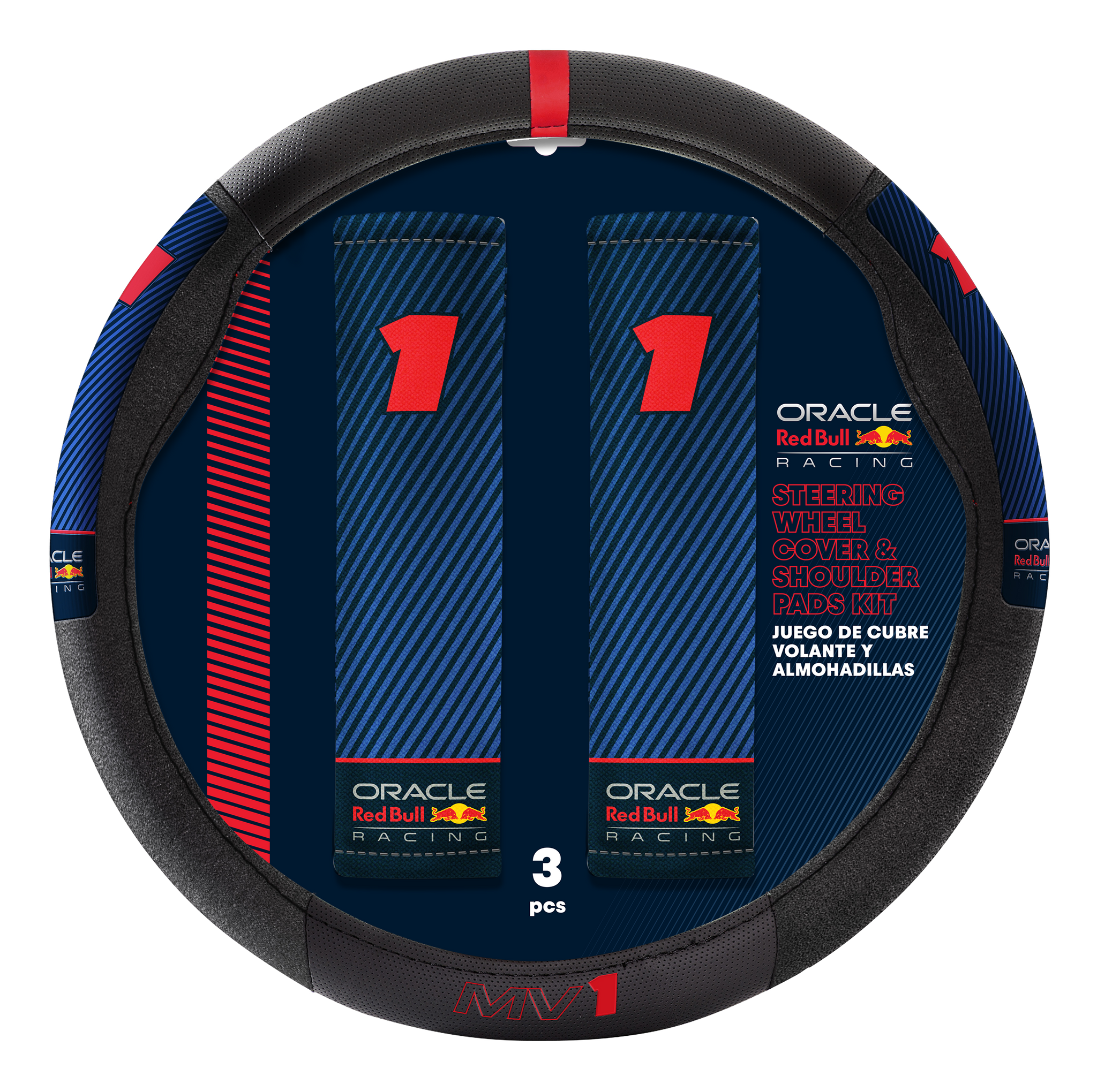 Red Bull Racing Калъф за волан + Подложки за предпазен колан 2 бр. Verstappen