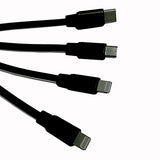 Заряден кабел 4 в 1 2 USB За Type-C, микро USB