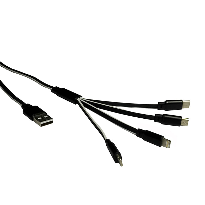 Заряден кабел 4 в 1 2 USB За Type-C, микро USB