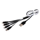 Заряден кабел 4 в 1 2 USB За Type-C, микро USB