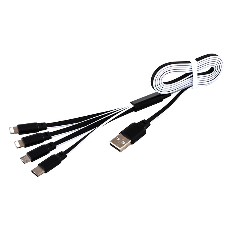 Заряден кабел 4 в 1 2 USB За Type-C, микро USB
