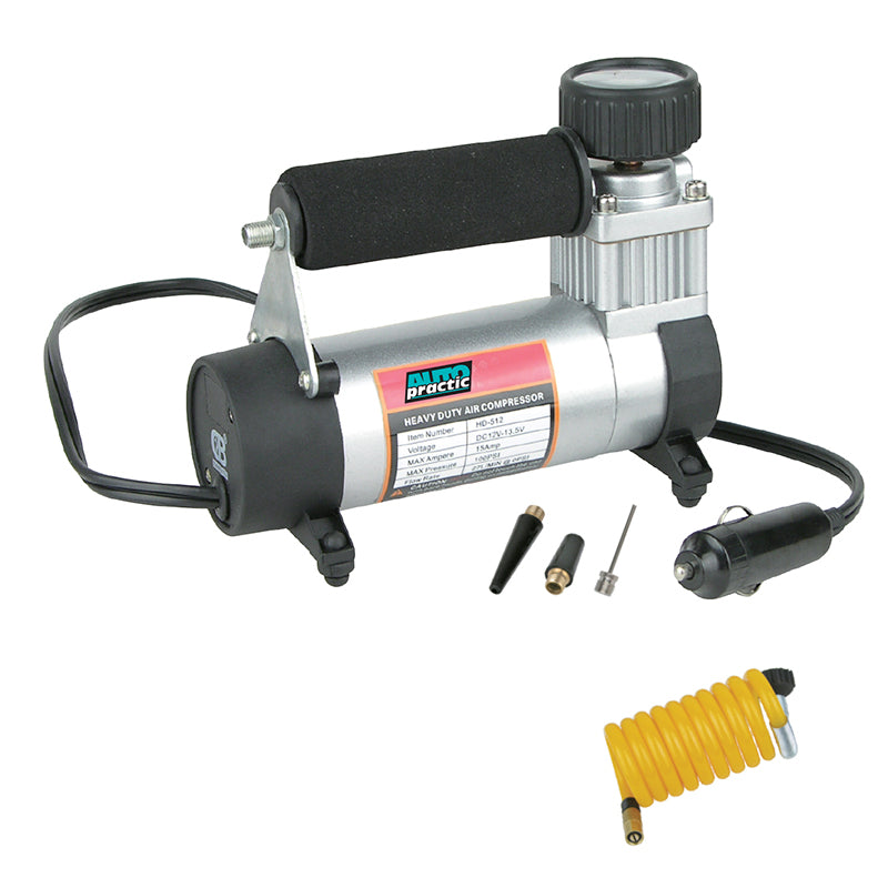 Компресор за гуми 150 PSI, 12V, 27 л/мин метален