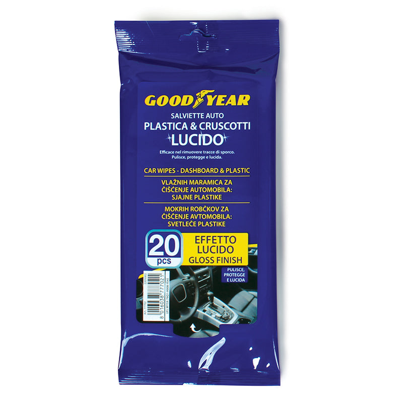 GOODYEAR PUL. GLOSSY PLASTIC Мокри кърпи, 20 бр. в опаковка