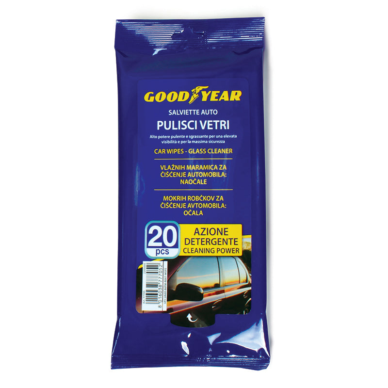 GOODYEAR Мокри кърпи, 20 бр. в опаковка, за прозорци